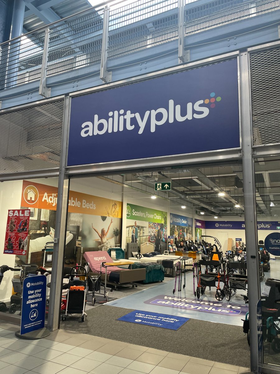 Ability Plus have the largest network of mobility stores across Kent. They offer an enormous range of products including mobility scooters, powerchairs, wheelchairs, stairlifts, beds plus rise & recline chairs. #Chatham #Medway #DocksideOutletCentre #AbilityPlus