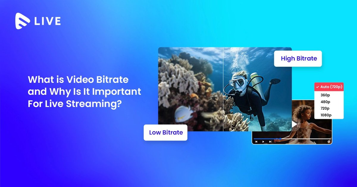 Unlock the secrets of video bitrate in live streaming! 📹 Discover why bitrate matters and how it impacts video quality👉 muvi.com/blogs/what-is-… #VideoBitrate #LiveStreaming #OptimizeQuality #StreamQuality #VideoStreaming #Broadcasting #StreamingSolutions #DigitalMarketing