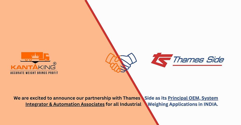 Kanta King Announces Landmark Partnership🤝 with Thames Side Sensors India Pvt. Ltd. for Industrial Weighing Solutions.
lnkd.in/g44vUktZ

#weighing #weighingsolutions #loadcell #weighingtechnology #processautomation #weighingapplications #weighingnews #partnerships #groww