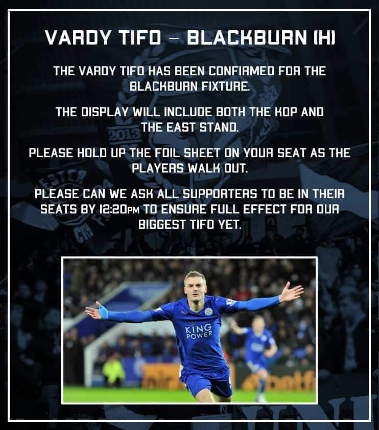 J_Chapperz's tweet image. Cannot wait too see this Saturday!!! 

#Vardy #Legend #LCFC