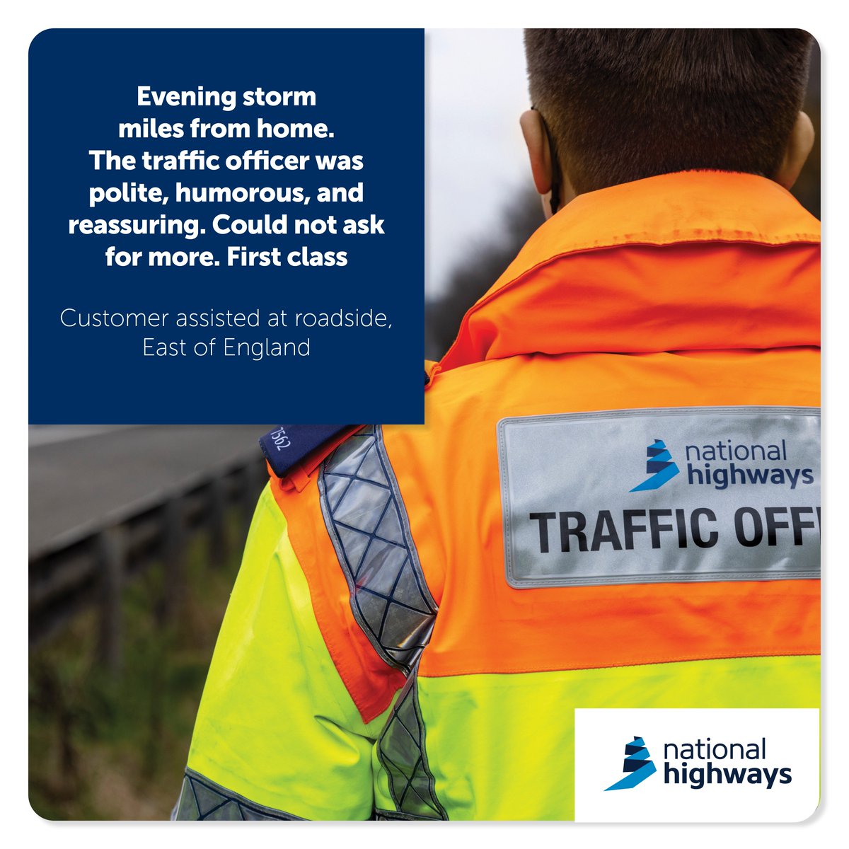 HighwaysEAST's tweet image. We're celebrating the twentieth anniversary of our traffic officers and operation centres! 

Here’s what our customers had to say about the help they received after contacting us for assistance.  

To find out more, visit:

▶️ nationalhighways.co.uk/about-us/our-f…

#TO20