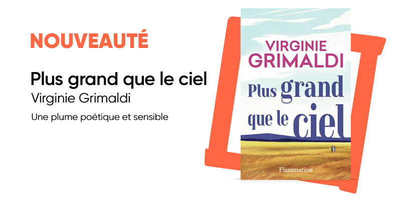 #NouveautéFnac 📚 Découvrez “Plus grand que le ciel” le livre de Virginie Grimaldi, une œuvre avec une plume poétique et sensible. 😁
👉 lc.cx/SDxu_r