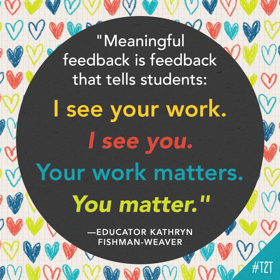 teacher2teacher's tweet photo. I see your work. ➡️ I see you.

Your work matters. ➡️ You matter.

(Reminder via educator @KFishmanWeaver) #EduTwitter https://t.co/OnNhLYMJWa