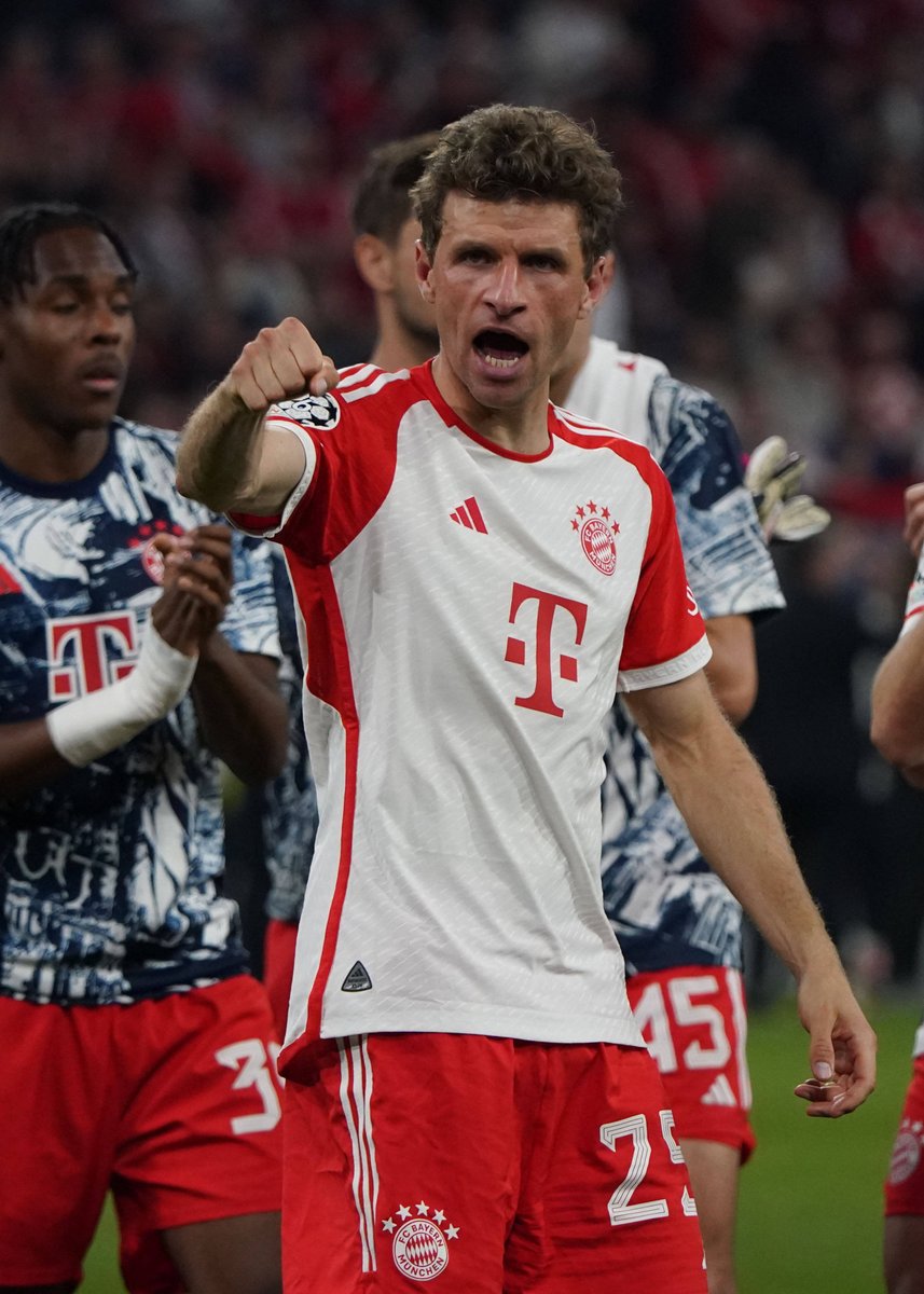 1️⃣5️⃣0️⃣ #UCL-Spiele 🤩 Thomas Müller bestritt gestern sein 150. Champions-League-Spiel und erreicht diesen Meilenstein als erster deutscher Spieler 👏 #MiaSanMia #FCBRMA