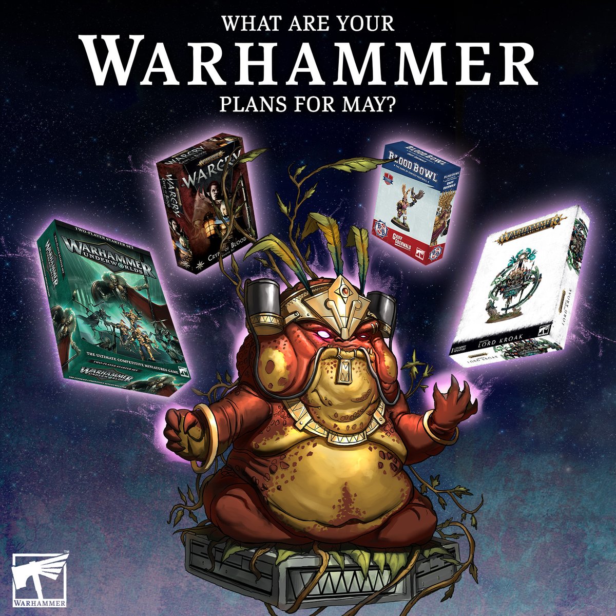 MAY we please hear about your Warhammer hobby plans for this month? Share them with us below. #WarhammerCommunity