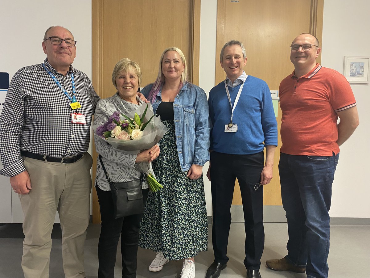 Staff in our Plastics and Dermatology services were pleased to welcome fundraiser Kathy England to Southmead Hospital to thank her for raising an incredible £82,000 for the Skin Cancer Research Fund (SCaRF) at NBT over the last 20 years. Read more 🔗 nbt.nhs.uk/about-us/news-…