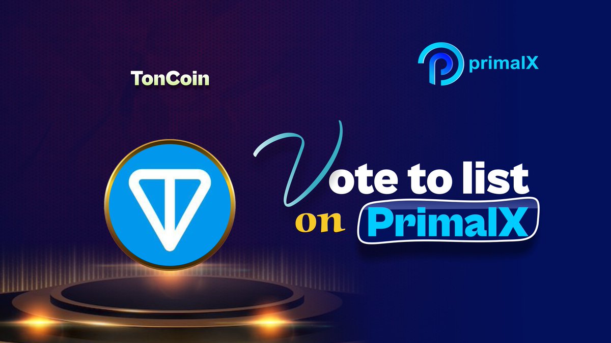 🎉potential #listing

❇️ $TON(TonCoin) is now listed on PrimalX Vote ！

About TonCoin:
TonCoin is the Native currency of The Open Network, a Decentralised layer-1 blockchain.

Website: 
ton.org

📌 Twitter: 
@ton_blockchain
💻 vote: beta.primalx.io/Vote/index#!