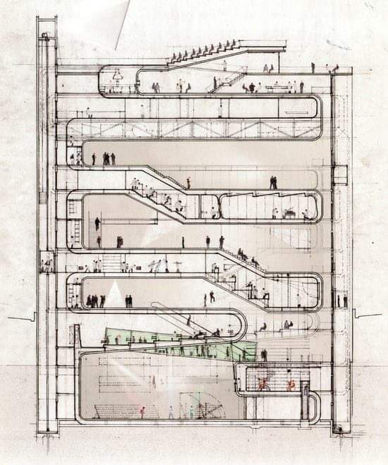 Eyebeam (Section) by Diller Scofidio + Renfro...
#architecture #arquitectura #drawing #section