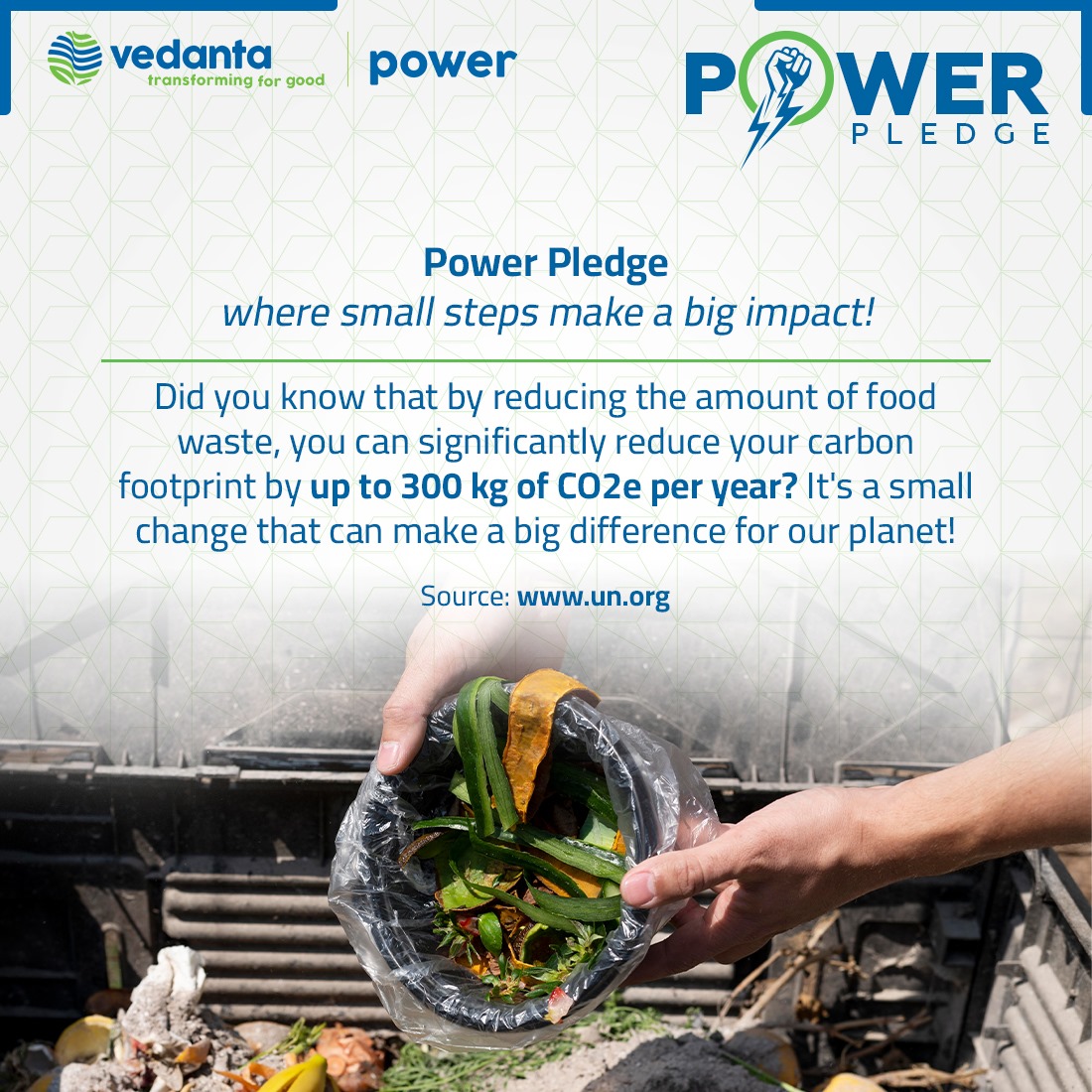 TSPL's Power Pledge encourages small steps towards conserving resources. Let's strive to make a sustainable impact!
#ConservationChampions
#VedantaPower #TSPL #PowerPledge #foodwaste #SustainableLiving #EnergyRevolution #VedantaResources #transformingforgood #LightingUpLives…