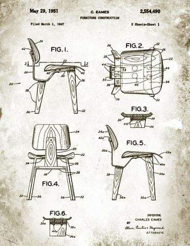 Eames... #drawing #furniture #chair #Eames #CharlesEames #RayEames