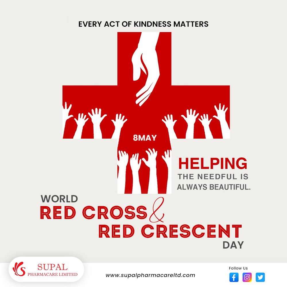 #WorldRedCrossAndRedCrescentDay!

Today, we salute the tireless efforts of the Red Cross and Red Crescent volunteers who bring hope and help to communities around the world. ❤️

#worldredcrossday #humanity #humanheroes #humanlife #supalpharmacareltd #pharma #ahmedabad