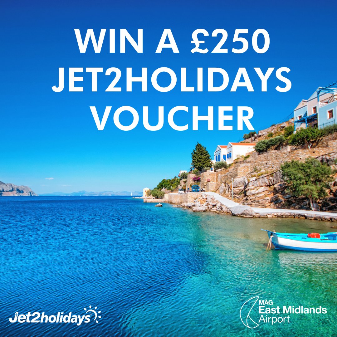 Win a £250 Jet2holidays voucher ✈️ To be in with a chance of winning, complete our short survey to tell us about your shopping and dining habits at East Midlands Airport 👉 bit.ly/4bdUAJE *T&Cs apply. Ends 19th May 2024. You must be 18+ and a UK resident to enter.