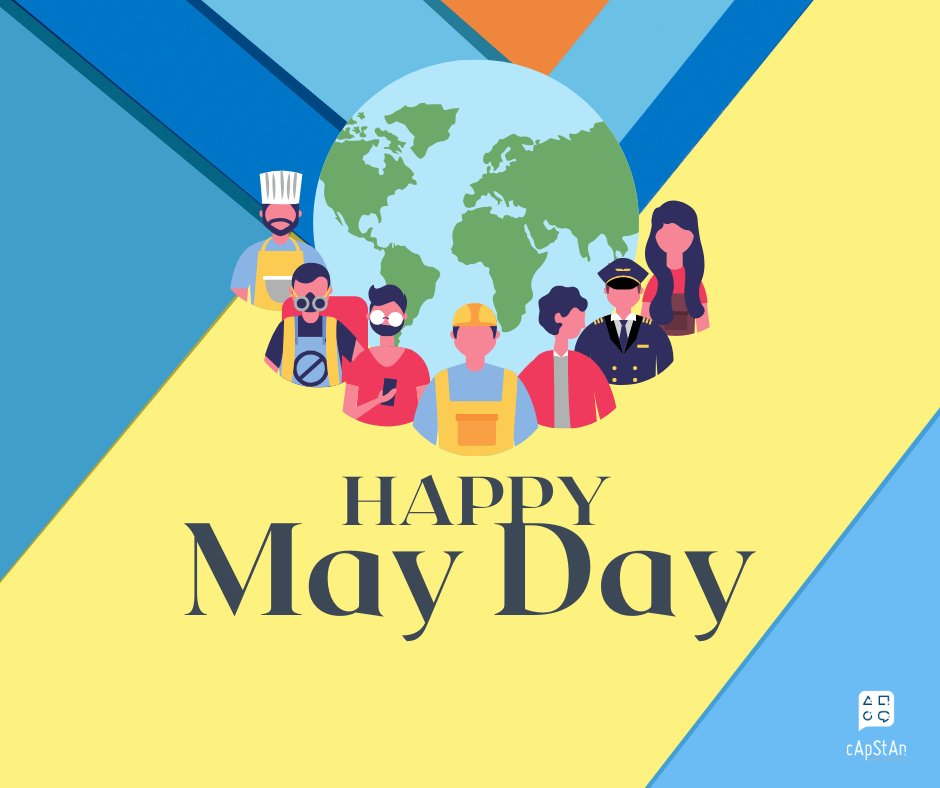 Let's Celebrate the spirit of unity and hard work this May Day! 🌷✊ #capstanlqc #LaborDay #Unity #HardWork