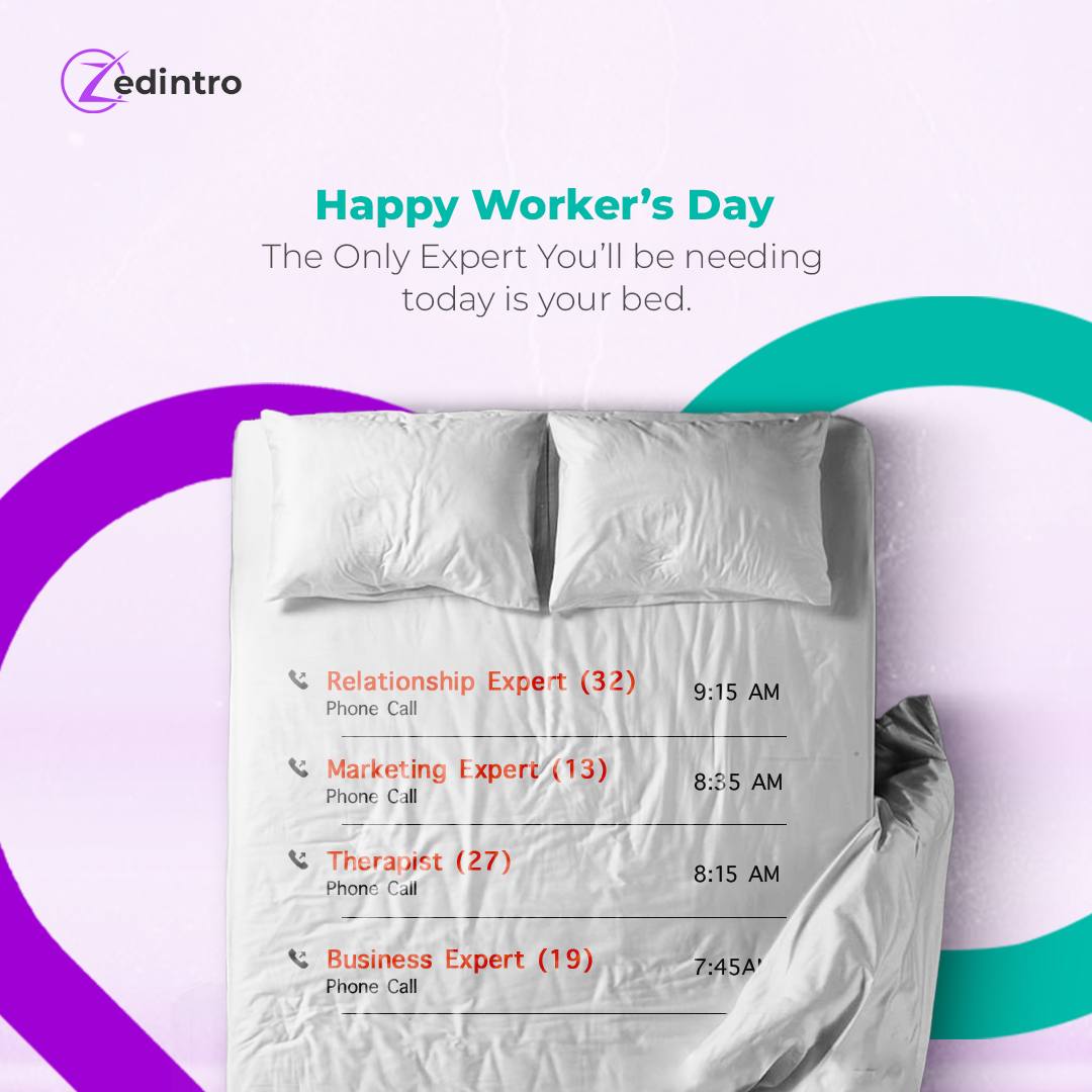 zedintro's tweet image. Happy Workers Day🥳
Though our experts are unavailable today, contact us tomorrow to take that bold step and speak to an expert.
We are in the business of taking your career to the next level, and we take that very seriously.

#workersday #zedintro #careergoals #careercelebration