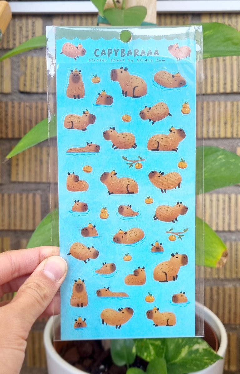 new capybara stickers for may!