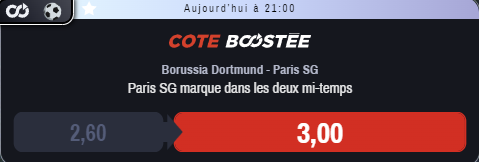 #BVBPSG ✨ 📍(0.5%) @ 3 #TeamParieur