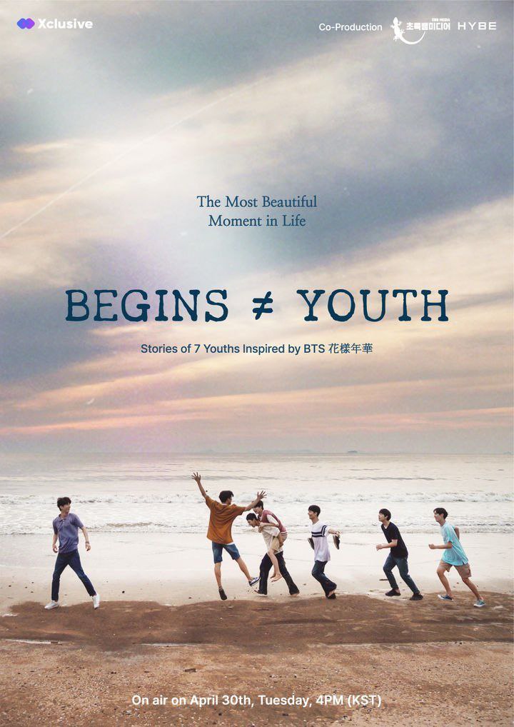 📺 [INFO] Los primeros capítulos de la serie BEGINS ≠ YOUTH ya están disponibles. Esta es una serie basada en la historia ficticia de 'The Most Beautiful Moment in Life' que BTS ha estado mostrando mediante álbumes, videos musicales y otros contenidos oficiales desde 2015. La