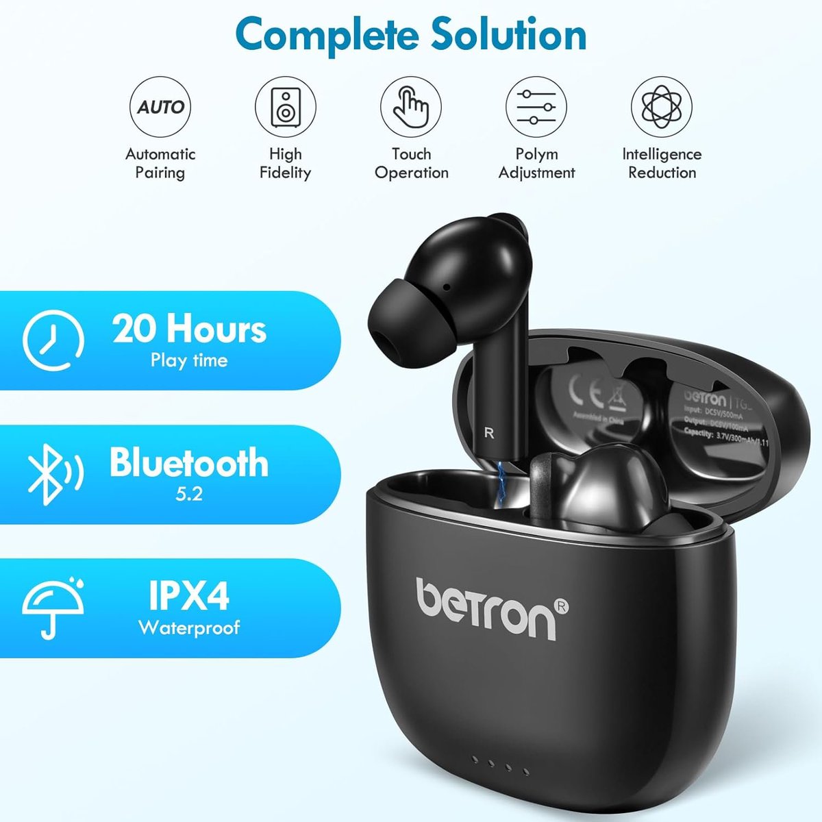 🎧 Betron TWS Wireless Bluetooth Earphones now just £5.45 (was £7.95) at Amazon: stock-checker.com/deals/betron-t… #Betron #WirelessEarphones #AmazonDeal