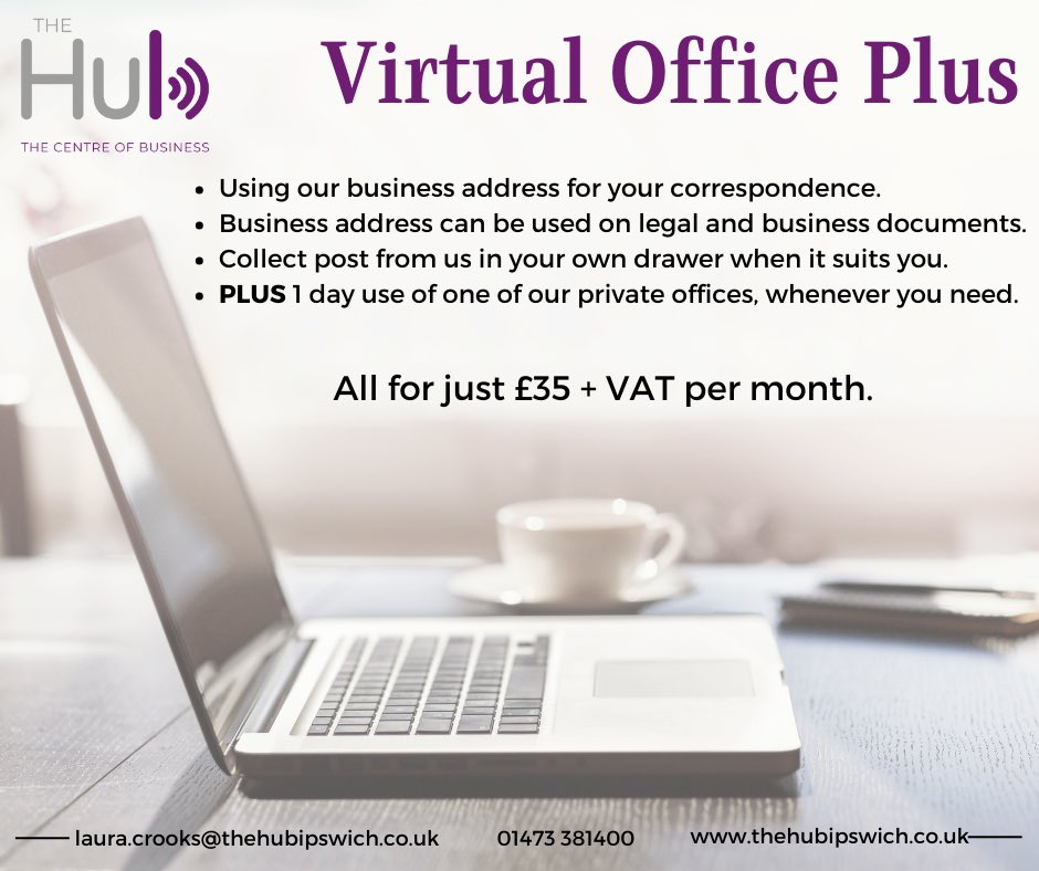 **BRAND NEW OFFER FOR A BRAND NEW MONTH**
Available for a limited time only, so catch it quick before it’s gone. 

#virtualofficeplus #virtualofficeservice #amazingoffer #greatdeal #getinquickbeforeitsgone #businesscentre #localbusiness #ipswich #suffolk #eastanglia #ipswichtown