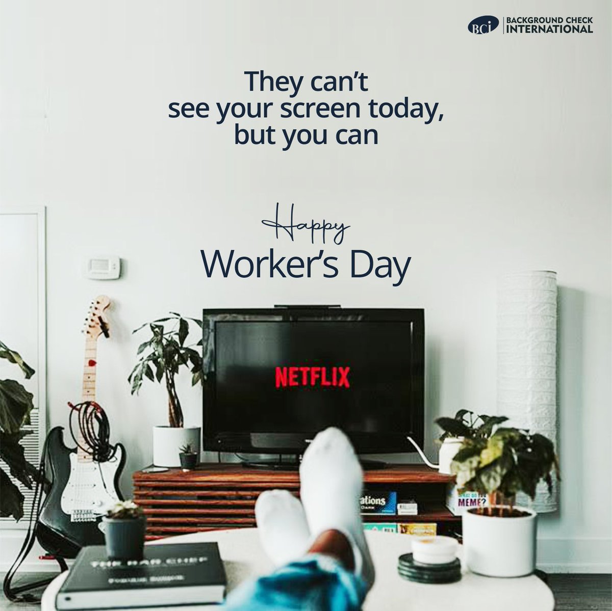 Today you don’t have to share your screen with anyone. Happy Worker’s Day! 

#Happyworkersday