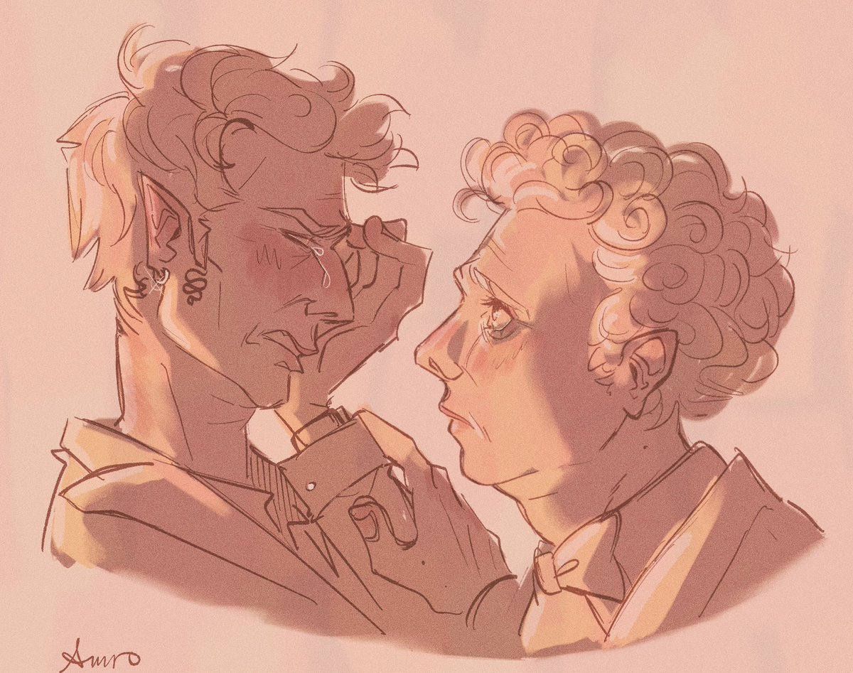 Yeah old man yaoi good (first attempt at drawing them LOL) 

#goodomens #IneffableHusbands