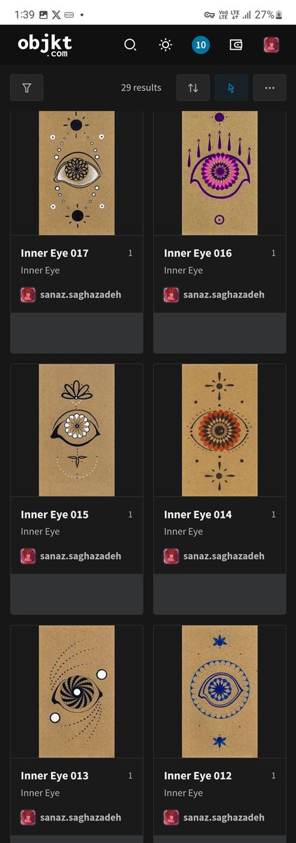 SanazSaghazadeh's tweet photo. Gm fam☻️
Minted 6 new pieces for the #innereyecollection
Gonna list them all soon https://t.co/PBl4s8Rvc9
