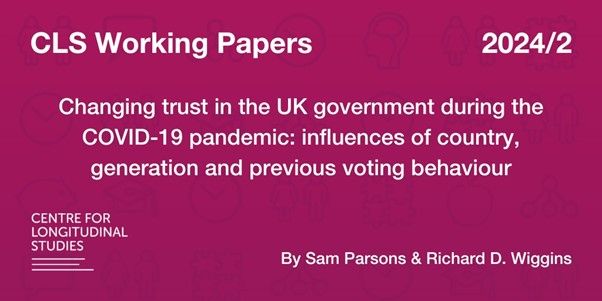 📢 New CLS working paper Using data from the #1958NationalChildDevelopmentStudy and the #1970BritishCohortStudy, CLS researchers have found that political leaning and education level impacted each generation’s trust in government over the course of the pandemic
