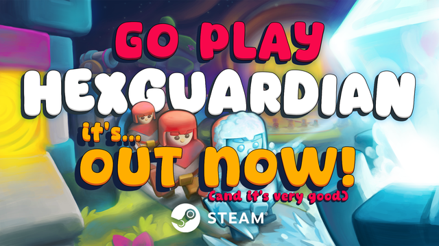 Hexguardian is OUT NOW! 🏰 Defend your castle against land, water, and sky enemies 🏹 Build and upgrade towers, recruit armies, and learn spells 🗺️ Construct wonders and place hex tiles to create and close paths 5 biomes, weekly challenge, and roguelike craziness to discover!