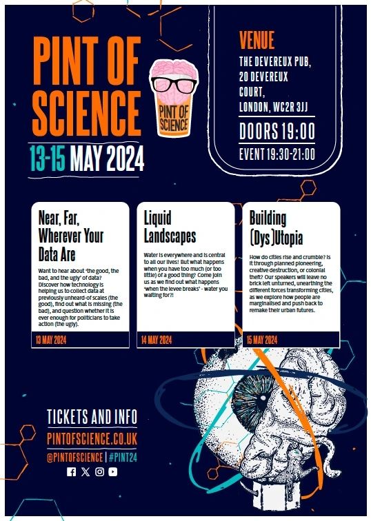 Come for a #PintOfScience with @kclgeography and discover the role of #data in #nature conservation #strategy and #effectiveness assessment at scales from global to local. Get to assemble a #FreeStation and collect some data yourself! #H2020ReSET #CostingNature #FreeStation
