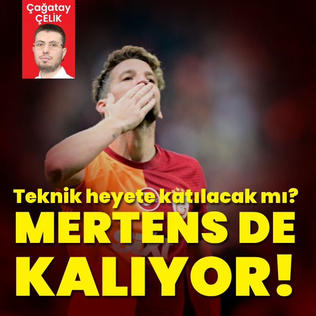 🇧🇪 Dries Mertens, Galatasaray'da kalıyor. Futbolu bırakma düşüncesini rafa kaldıran Belçikalı yıldız bir yıl daha oynamayı kabul etti. Okan Buruk'un teknik heyette de görmek istediği Mertens bu teklife henüz yanıt vermedi. 📎 @ccelikcagatay ➡️haberturk.com/dries-mertens-…