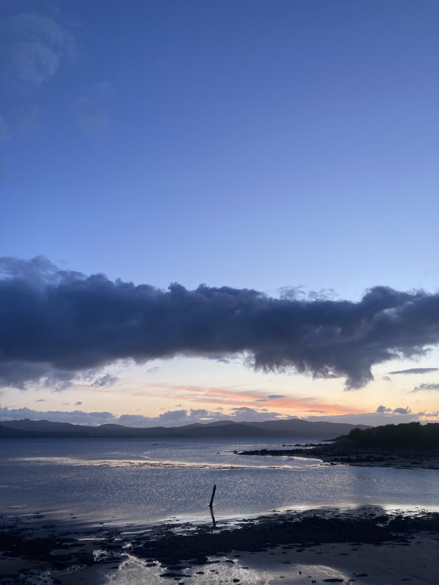 Early night sky. The Stone Jug. Buncrana Inishowen Co Donegal.