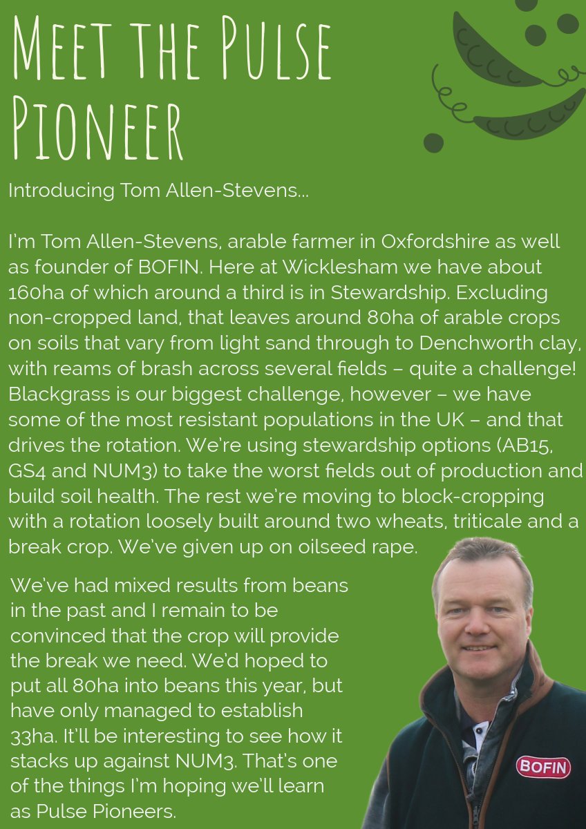 MEET THE PULSE PIONEER 😁👋 Introducing @tomallenstevens farmer in Oxfordshire and founder of @bofinfarmers. Find out why Tom is getting involved with the NCS project as a #PulsePioneer below⬇️