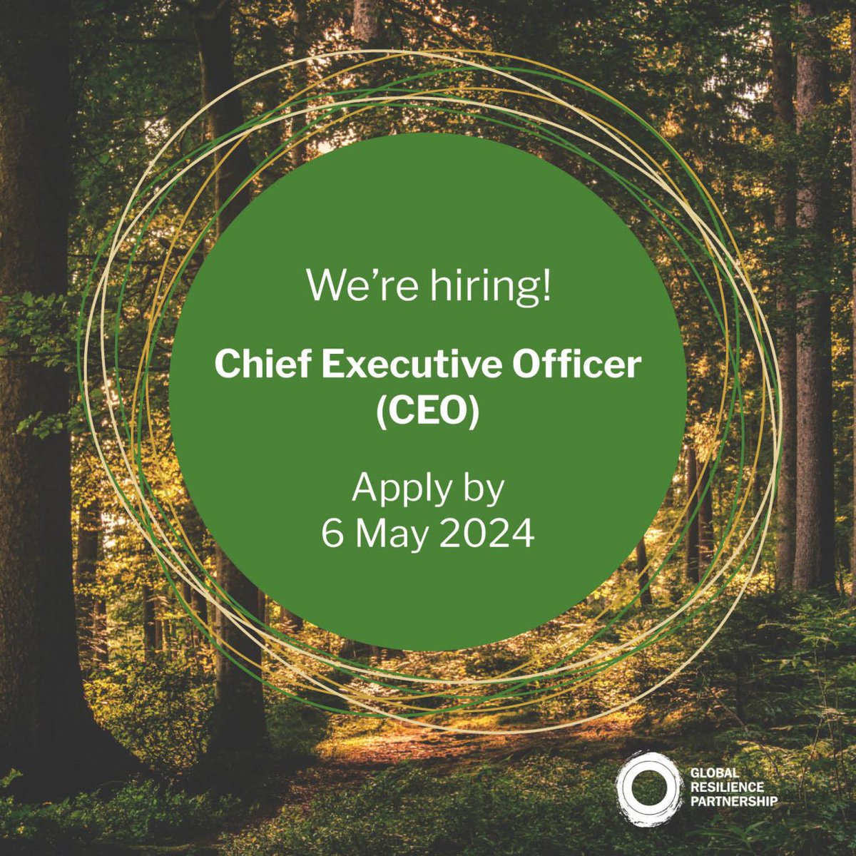 ✨Only a few days left to apply! We're seeking a visionary leader to join us as CEO. If you're passionate about #climate change resilience and sustainability, and thrive on collaborative leadership, this is the opportunity for you! 🗓️ Deadline: 6 May bit.ly/3Uk7H6H