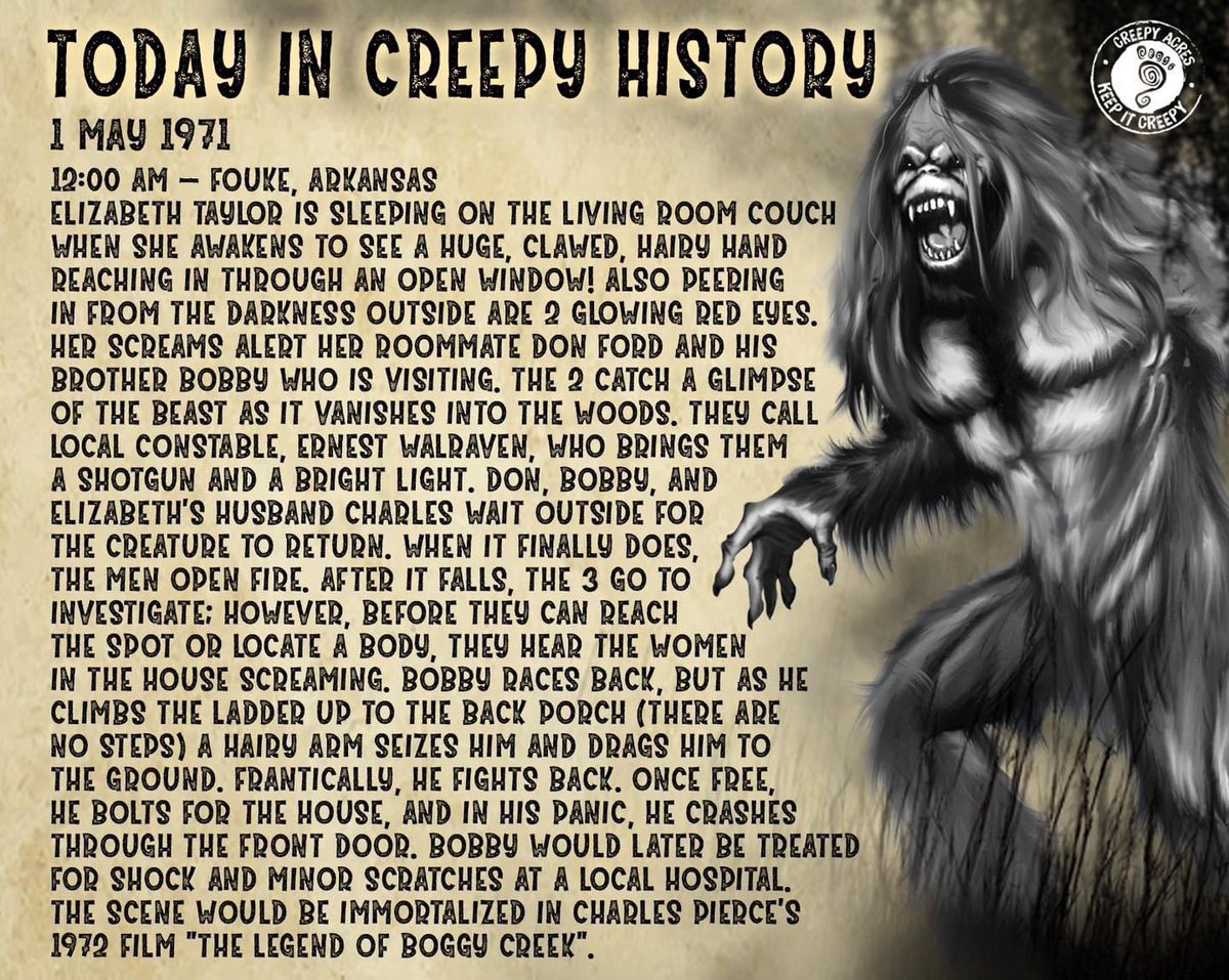 April 1971: Don & Patricia Ford, their 4 children, along with Charles & Elizabeth Taylor move to the Texarkana, Texas area. Renting a house south in Fouke, Arkansas, they had no way of knowing they were about to make the Fouke Monster, the Beast of Boggy Creek, a household name!