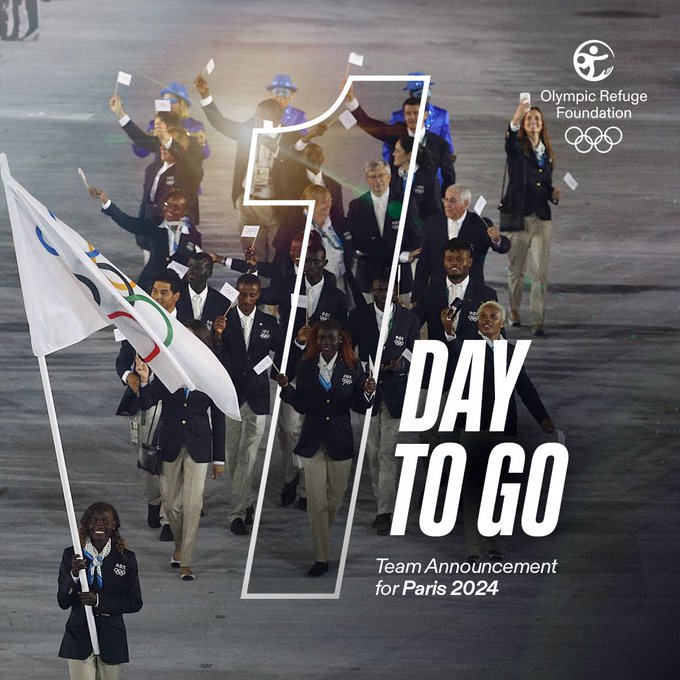 The Refugee Olympic Team for #Paris2024 will be announced TOMORROW! 🤩

Tune in at 13:00 CEST for the live-streamed event on
@iocmedia YouTube & @refugeeolympicteam Instagram.

#RoadToParis2024