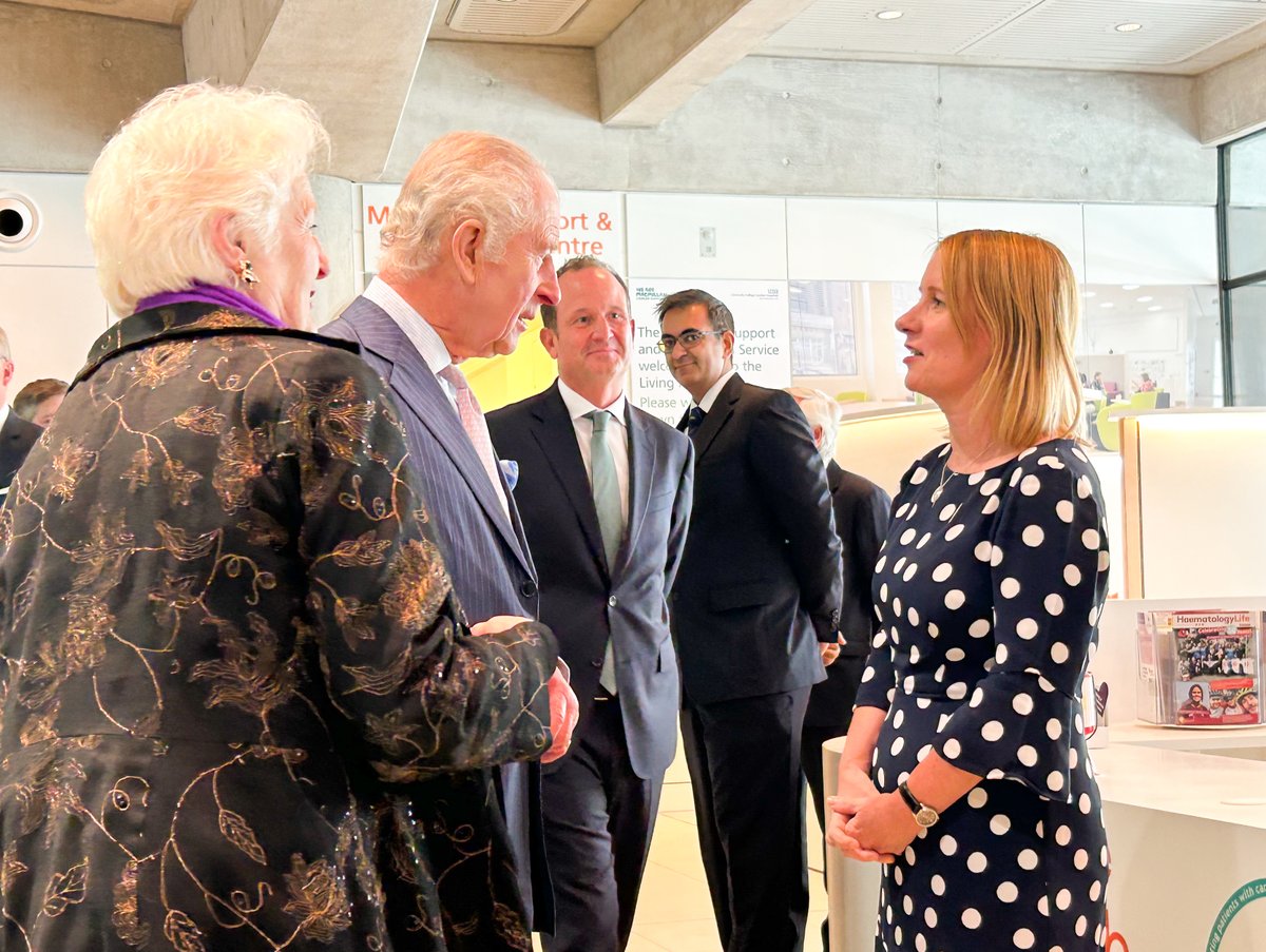 It was an honour to meet His Majesty The King and Her Majesty The Queen at <a href="/uclh/">UCLH</a> yesterday and confirm His Majesty as <a href="/CR_UK/">Cancer Research UK</a>’s new Patron, continuing the wonderful legacy of HRH Queen Elizabeth II.