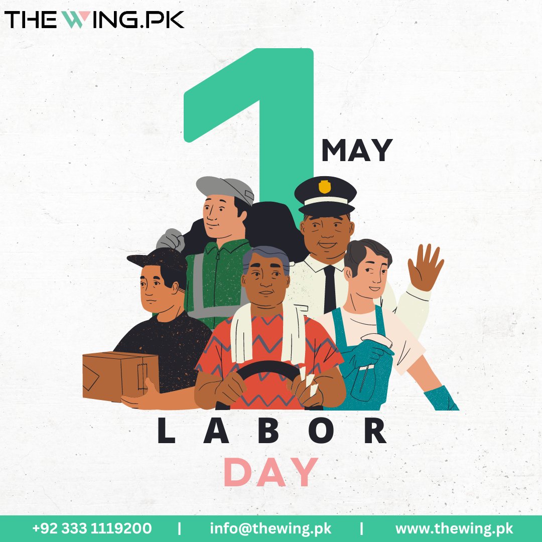 Happy Labor Day! Today, we salute the unwavering commitment and tireless efforts of workers around the globe. Your dedication fuels progress, and your hard work builds a brighter future for us all. 🖥️- thewing.pk #LaborDay #WorkersDay #Coworking #Cowork #Islamabad