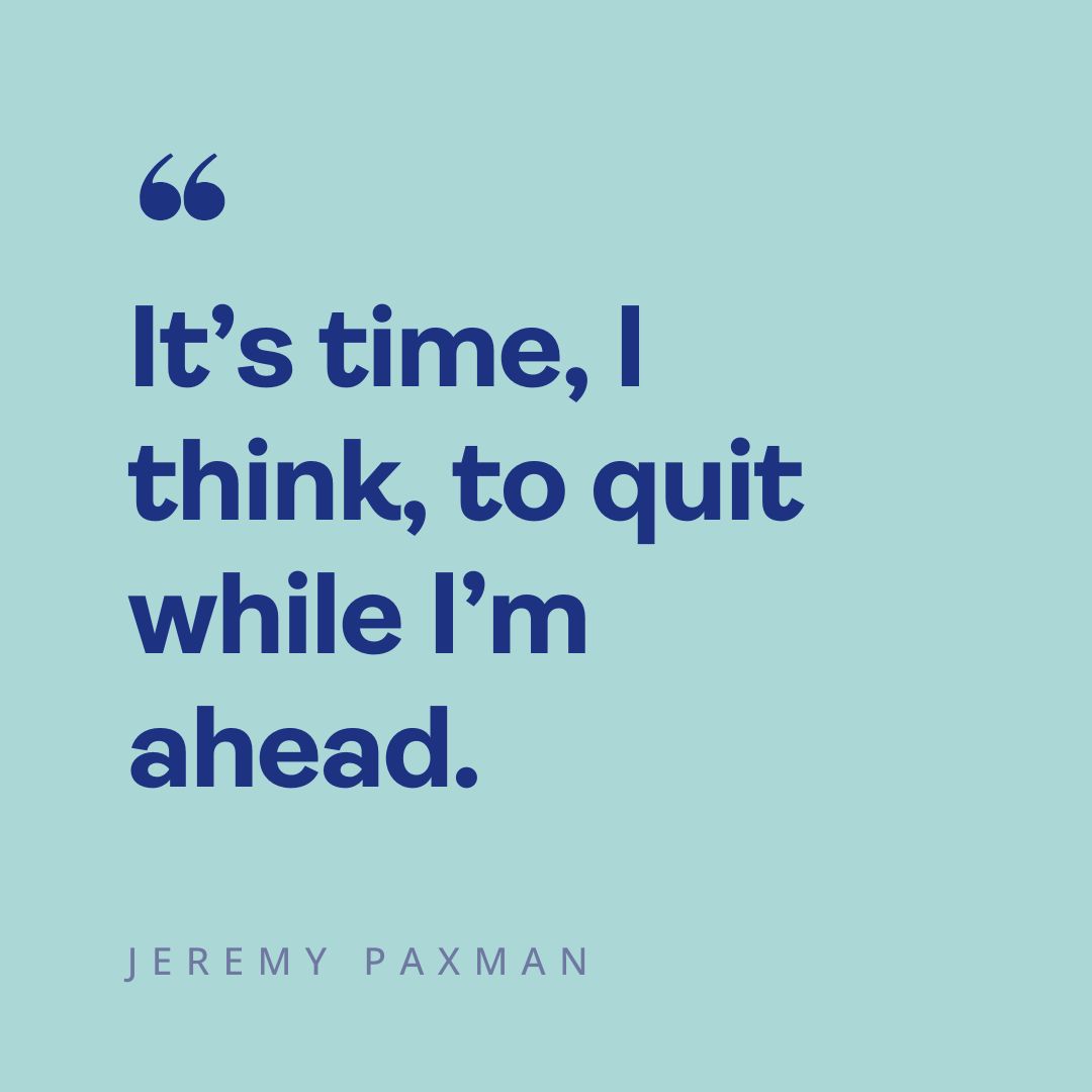 This month, we're bidding a sad farewell to fantastic #SagaMagazine columnist Jeremy Paxman. He told us: “I shall be very sorry to leave. I’ve enjoyed sharing my half-baked views on the world with Saga readers.” What’s been your favourite Paxman column?