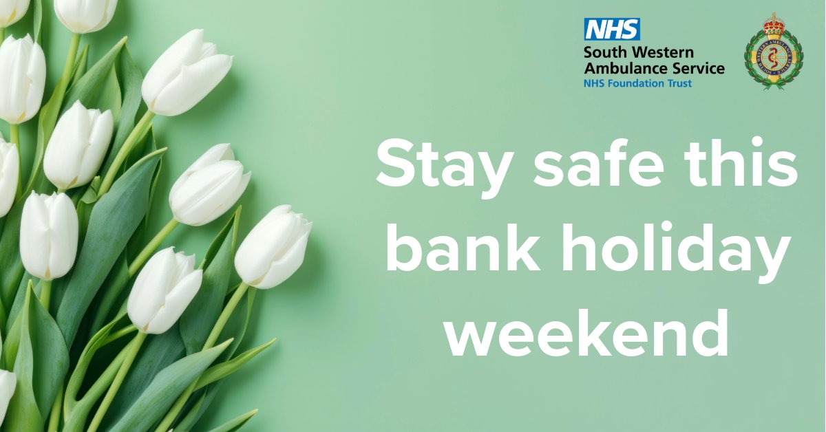 We hope you're looking forward to the first May #bankholiday weekend. 🌞 Whether you're in the garden 🌻, doing DIY at home 🔨 or exploring the #SouthWest 🗺️, our teams will be working hard to help keep you safe! Find out how you can #HelpUsToHelpYou 🔽 swast.nhs.uk/news/help-your…