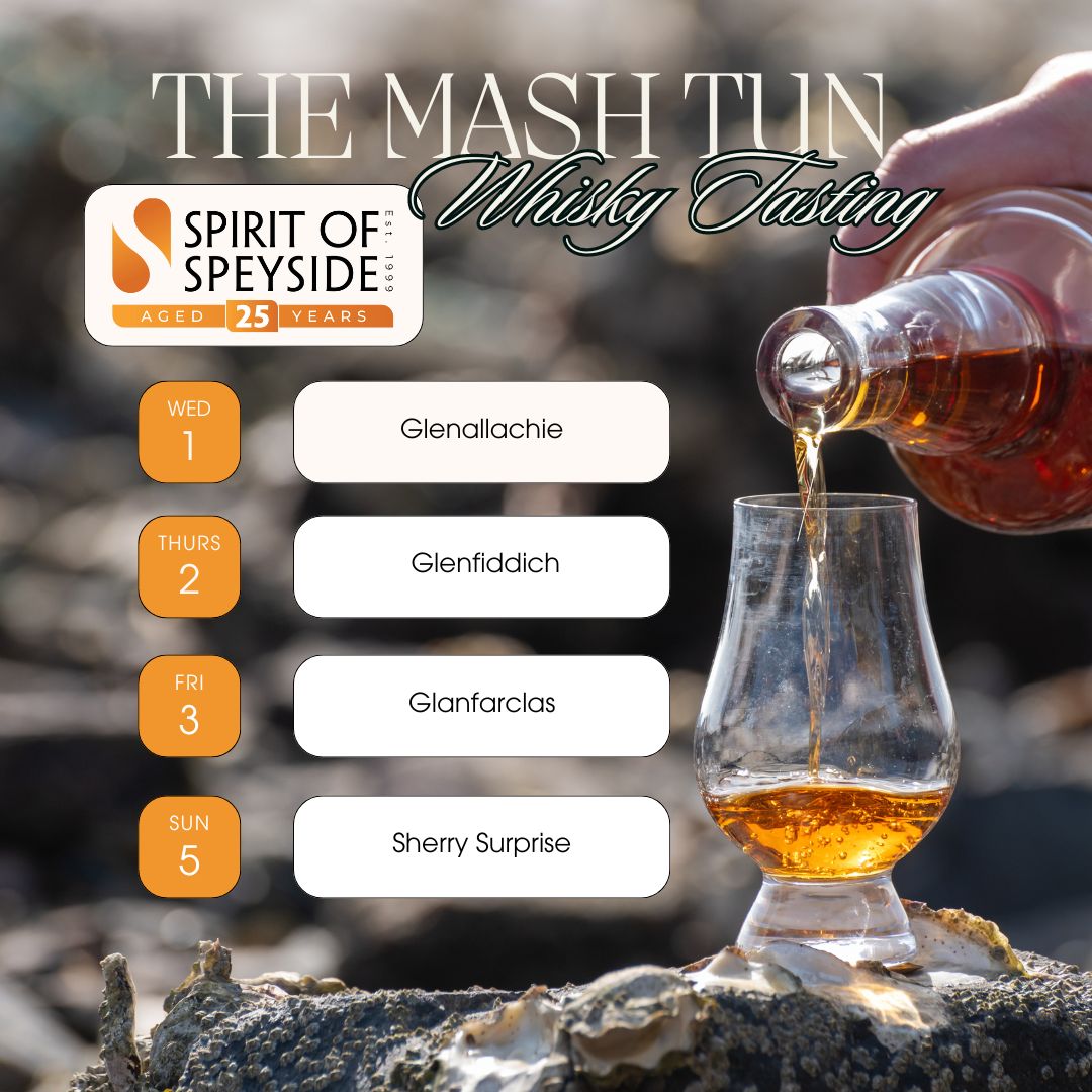 Here is our full list of events for the Spirit of Speyside festival 🥃 Find the link in our bio to purchase tickets, hurry before it's too late 💥 @spirit_speyside #spiritofspeyside #festival #whiskyfest #celebration #aberlour #holiday #whiskymerchant #scotland #themashtun