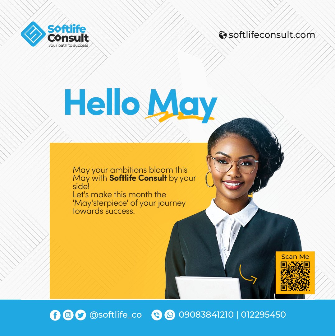 Happy New Month of May! 🌠💼

Let's make May a month of triumph and success, where dreams are chased with determination and achievements are celebrated with joy!

🏆🎯 #May2024 #NewBeginnings #DreamChasers #SuccessJourney #CareerGrowth