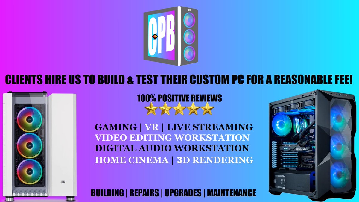 Discover what separates Custom PC Builder UK from the rest... 🪛 Building 🔍 Repairs ⚙️ Upgrades 🧹 Maintenance #CustomPCBuilder #CustomPC #SystemBuilder #GamingPC #CustomGamingPC #CustomPCBuilderUK #PCBuilderUK #Workstation #PC #Gaming #DAW #CAD #VR #WestMidlands #PCBuilder