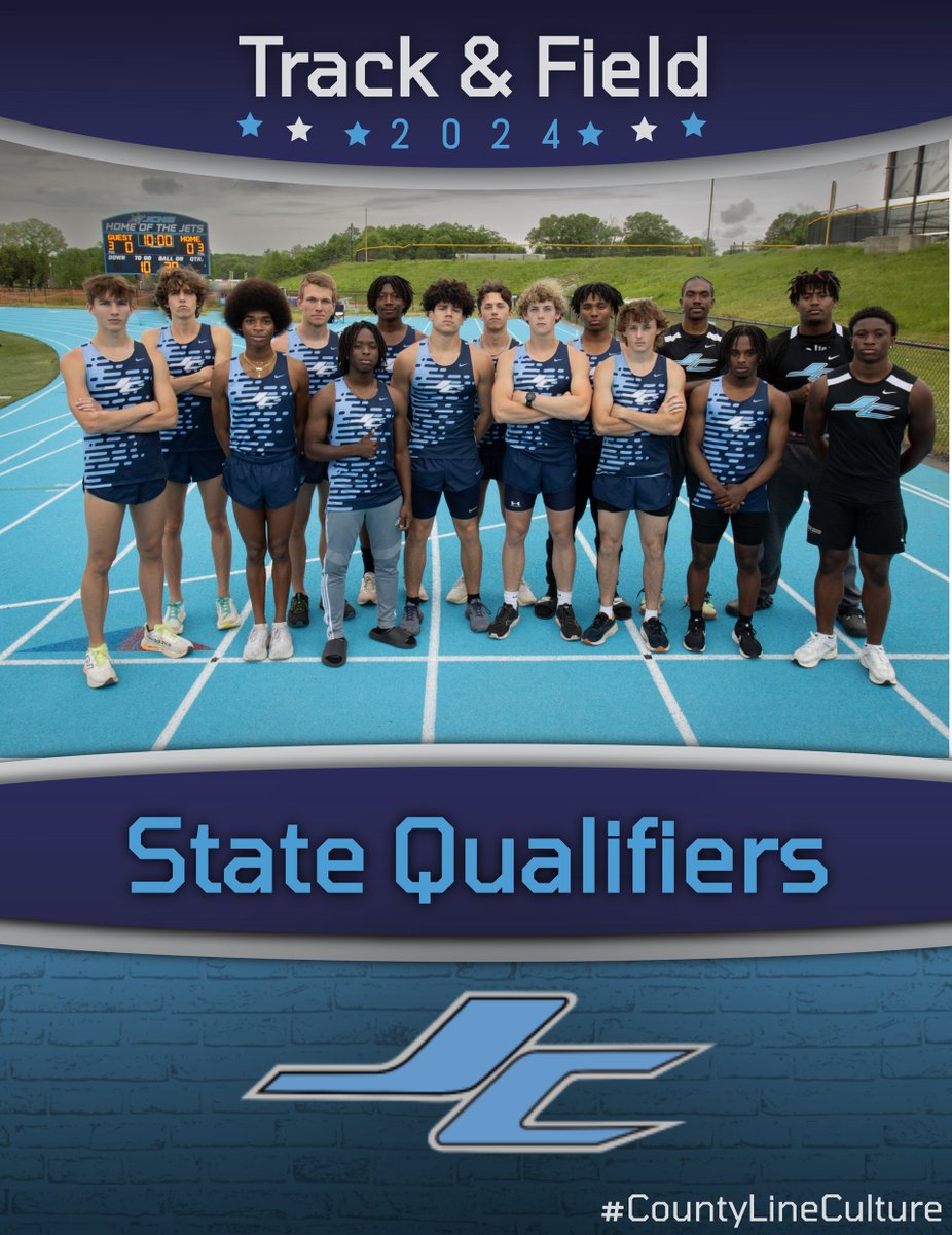 Good luck to the JC Boy's Track & Field State Championship qualifiers!!!