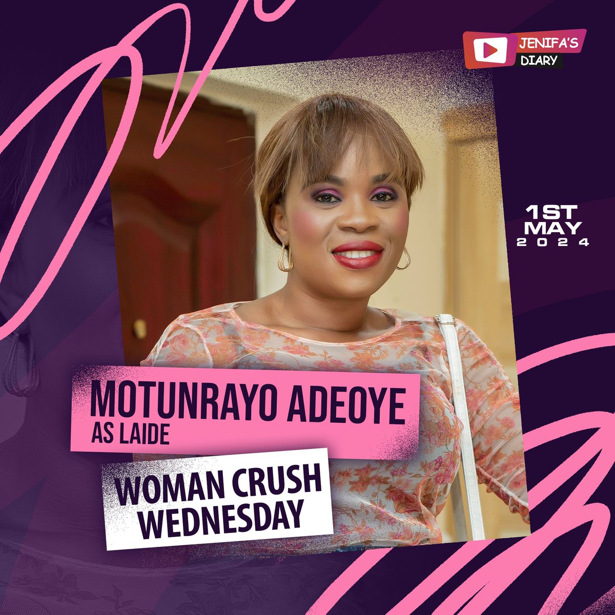 Today's #WCW is dedicated to MOTUNRAYO LAIDE! 😍 Thanks for the funny moments! 🤣

#jenifasdiary #faantv #womancrushwednesday #jenifans #youtube #fansoffunkeakindele #funkejenifaakindele #funkeakindelenetwork