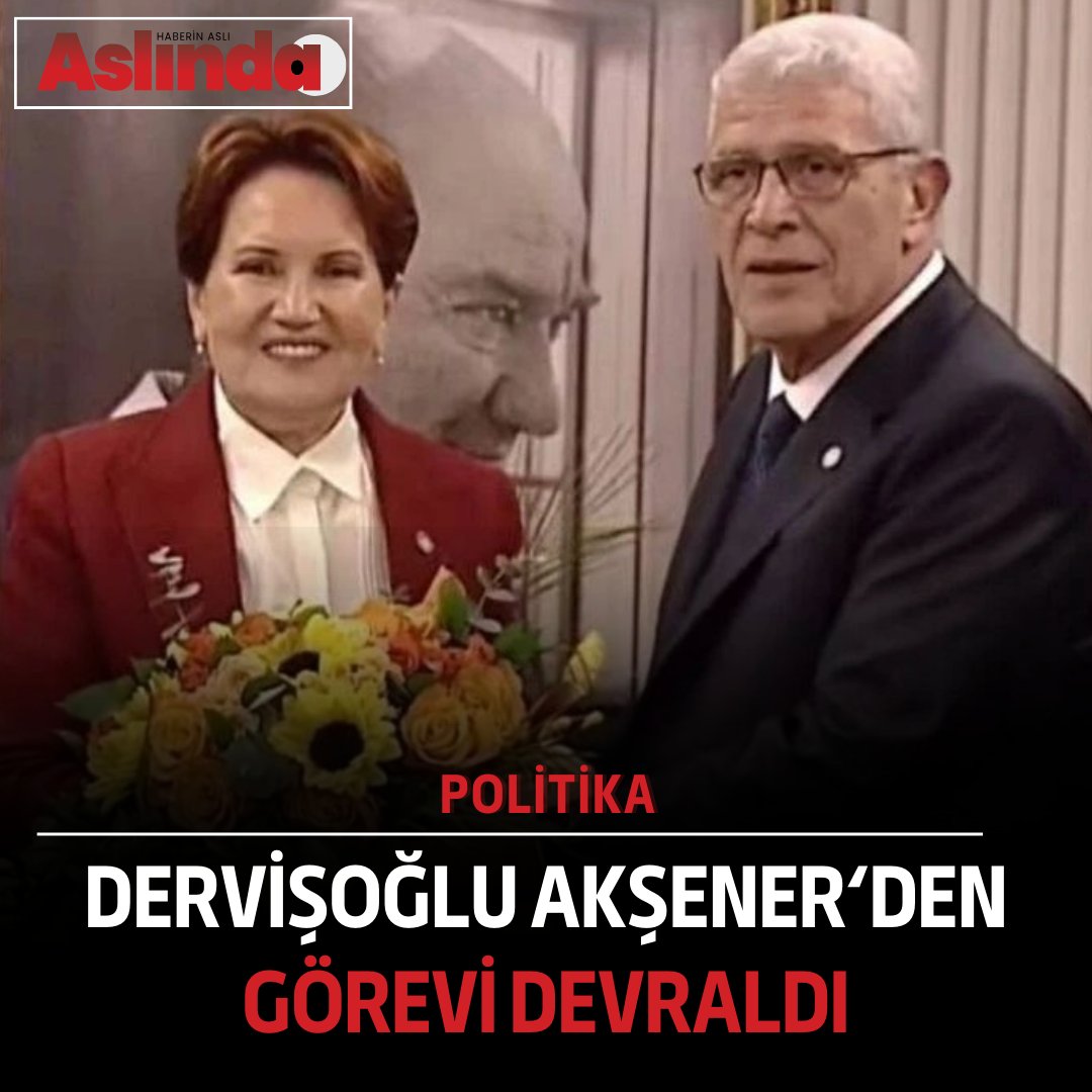 📌İYİ Parti'de Müsavat Dervişoğlu Dönemi resmen başladı 💢Meral Akşener Müsavat Dervişoğlu'na görevi devretti aslinda.com/meral-aksener-…
