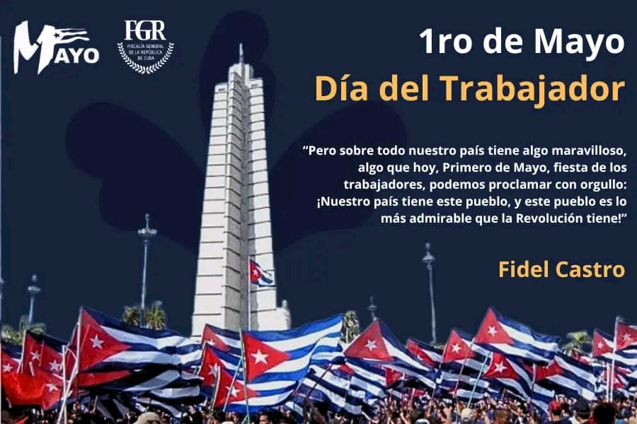 Como siempre el pueblo en nuestro 1ero de mayo. La #FiscalíaCubana presente en este día de victorias. #JuntosSomosMás #PorCubaJuntosCreamos @FGR_Cuba @CubaCentral @SNTAP3 @PresidenciaCuba