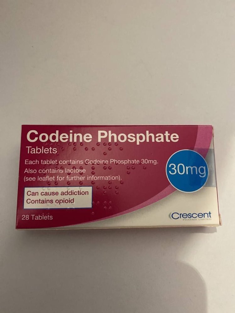 Codeine phosphate 30mg still available now.
