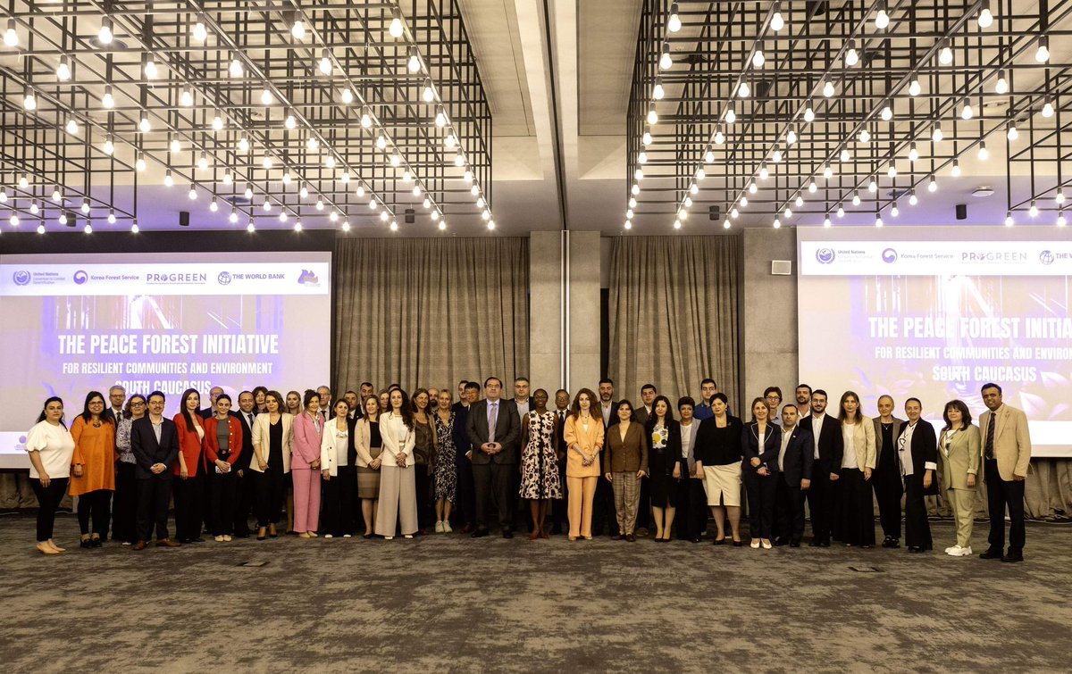 In collaboration with <a href="/UNCCD/">UN Land and Drought</a>, under the 'The Peace Forest Initiative,' REC Caucasus is hosting a Consultation Workshop on the Development of a Transformative Project in South Caucasus, bringing reps from 🇦🇲,🇦🇿 &amp; 🇬🇪 to discuss &amp; develop project proposals on #PeaceForestInitiative