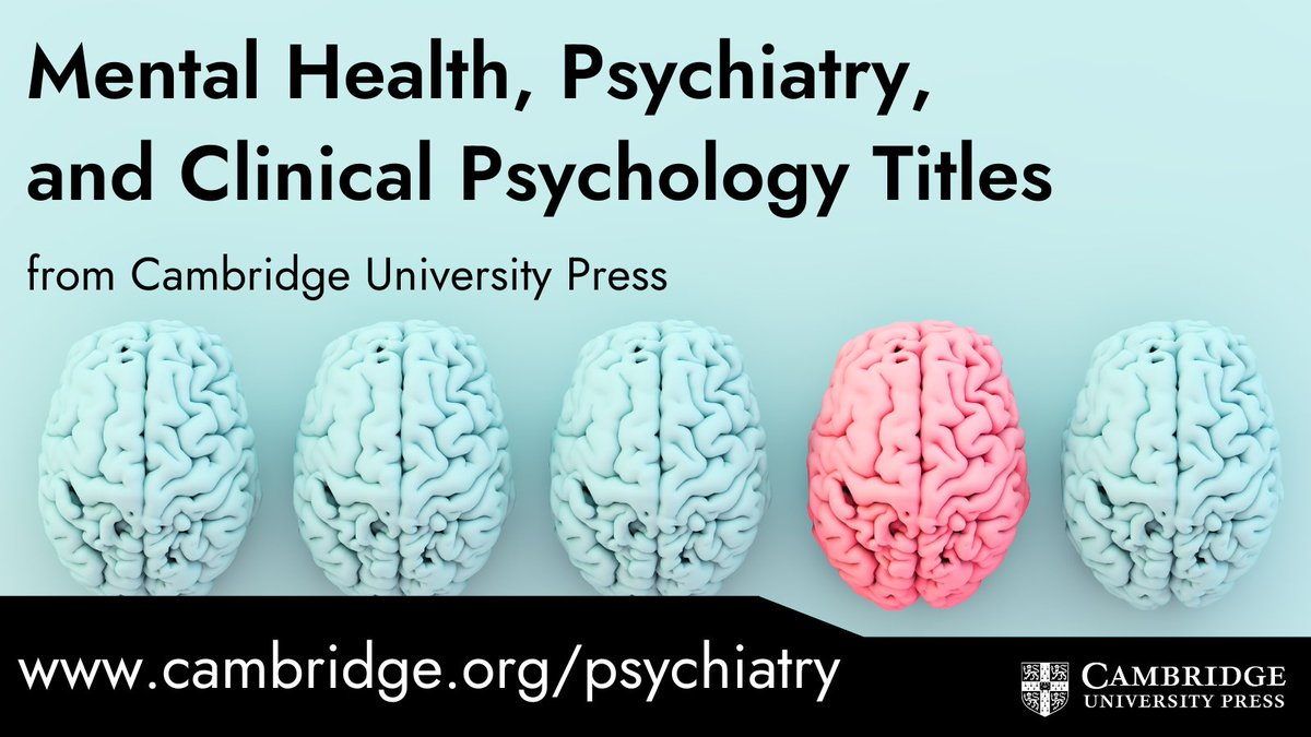 This #MentalHealthAwarenessMonth stay up to date on the latest books on #mentalhealth, #psychiatry, and #clinicalpsychology at cambridge.org/psychiatry