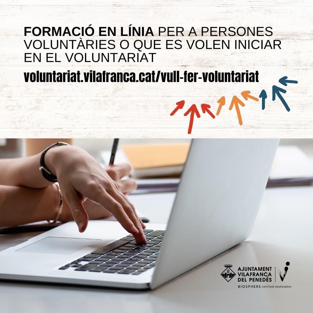 T'agradaria fer voluntariat❓

💻Pots realitzar la formació en línia per l'acció voluntària 👉és una formació bàsica que esdevé la porta d’entrada al món del voluntariat.

➕info: voluntariat.vilafranca.cat/vull-fer-volun…

#vilafrancadelpenedès #capitaldelvi